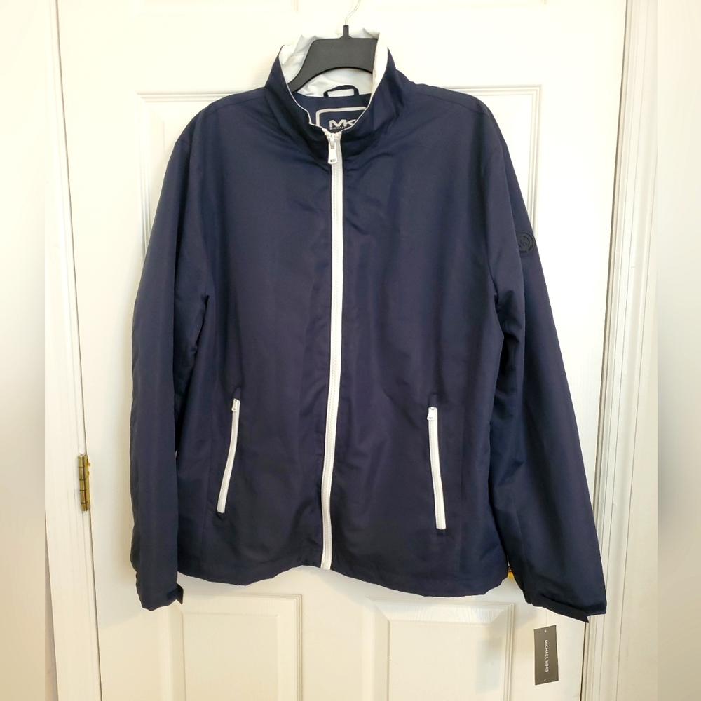 MICHAEL KORS Men’s Travel Engineered Windbreaker Water and Cold Resistant Sz L